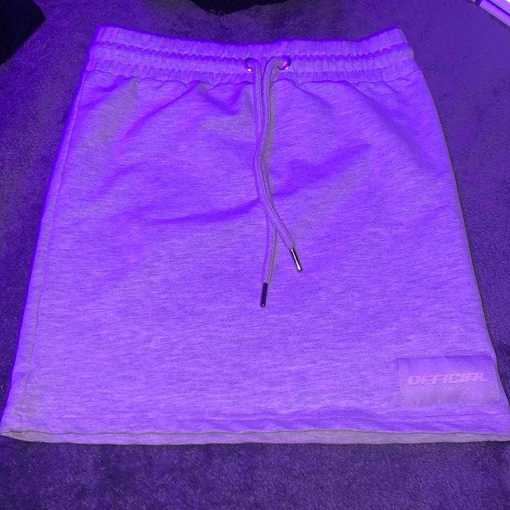 Grey hoodie skirt